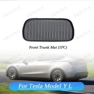 For Tesla Model Y L 2026 Rear Seat Backrest Pad Trunk Mat Anti-Kick Pad Car Interior Accessories Model YL Cargo Liner