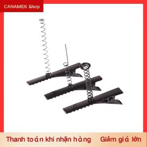 CS 10PCS đen kim loại Pinch Alligator tóc Clip 40mm với dây cuộn mùa xuân thủ công kẹp tóc cho bữa tiệc thời trang ủng hộ trẻ em Đồ chơi