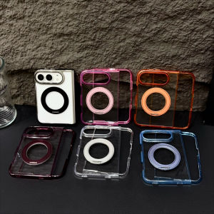 Case For iPhone Duo Case Fashion Transparent 360° Rotate Stand Protective Back Cover For iPhone Ultra Phone Shell Funda