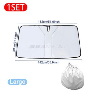SEAMETAL Car Windshield Sun Shade Covers Front Window Sunscreen Visors Protector Heat Insulation Parasol Anti UV