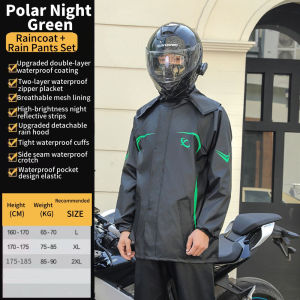 Motorcycle Waterproof Raincoat Makapal Thickened Raincoat Anti-Rainstorm Outdoor Raincoat Pants Suit