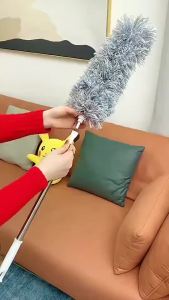 Chổi Quét Trần Nhà Gấp Gọn Dài 2m8 Đầu Chổi Có Thể Uốn Cong Cây Phất Trần Quét Mạng Nhện Quét Bụi