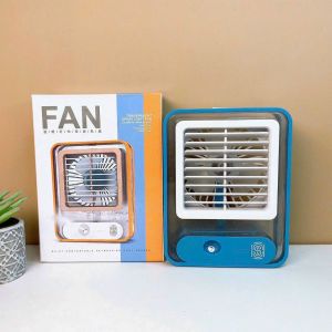 [Freeship] Quạt phun sương mini tích điện. Quạt điều hòa làm mát 3 cấp độ quạt. Đèn ngủ nhiều màu. 4emily