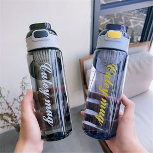 Colnes 1000ML Sports Water Cup Large Capacity Anti-fall High Temperature Resistant Plastic Water Bottle Summer Scale With Tea Strainer Fitness Handle Cup