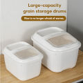 Royalstar 5/10/15KG Rice Dispenser with Wheels Large Rice Storage Box Kitchen Rice Bucket Preferab Rice Storage Insect-Proof Rice Container. 