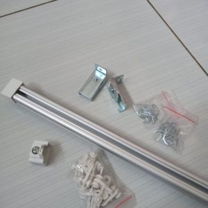 Batang Balok / FULL SET batang gordyn gorden kotak alumunium / rel rail hordeng