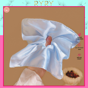 Cột tóc vuông satin sang chảnh ngọt ngào dây buộc tóc scrunchies phong cách Hàn Quốc dành cho nữ