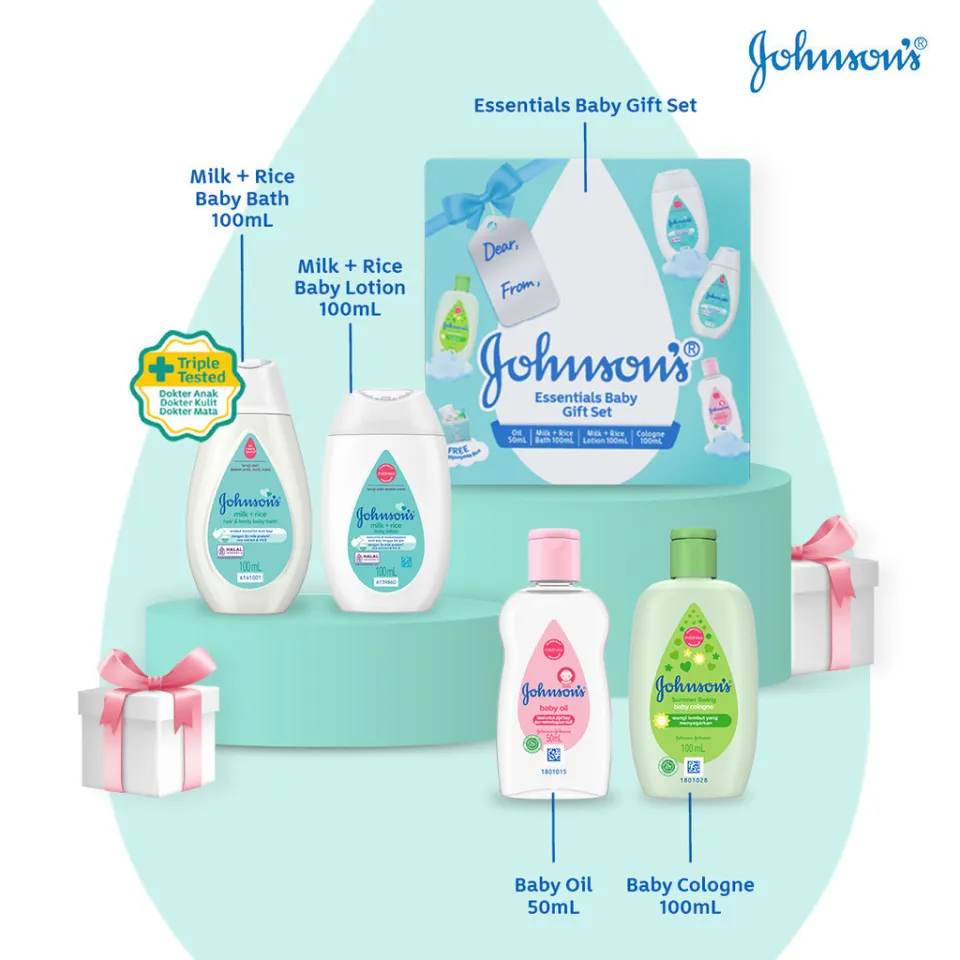 Johnsons Essentials Baby Gift Set Kado Perlengkapan Bayi Gift
