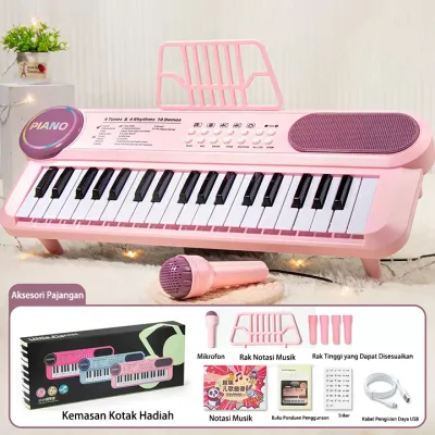 Keyboard Digital Electric 37 Keys - Piano Anak Dan Mic - Organ Elektronik - Mainan Edukasi piano elektrik anak set lengkap