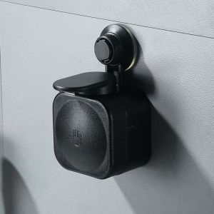 RIACHTAIS Home ABS Suction Cup Bathroom Organizer Wall Mounted Soap Dispenser Soap Box