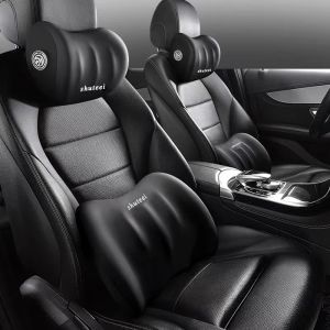 Car Headrest Pillow Car Pillow Neck Support Pillow Car Cervical Spine Seat Waist Cushion Car Interior Memory Cotton Pillow