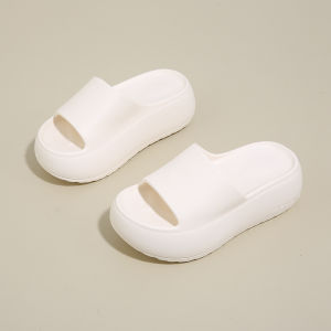 Free Shipping 6.5Cm Thick-Soled EVA Slippers For Women Suitable For Outdoor Wear In Summer Lightweight And Simple For Home And Indoor Use One-Strap Sandals