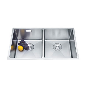 80x45cm Double Tub Kitchen Sink 304 stainless Sink 3mm kapal