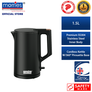 Morries 1.5L Double Wall Kettle MSCJ808DWK