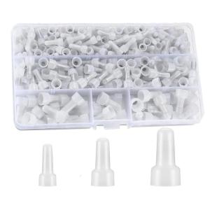 250pcs Nylon Insulated Closed End Crimps Connector Wire Crimps Caps Security Device Connector for Various Gauges Wire