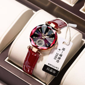 Swiss Brand Waterproof Womens Watch Ultra-Thin Belt Watch
