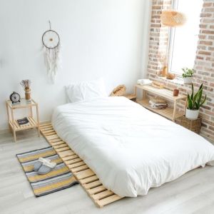 Termurah Dipan Palet Alas Tempat Tidur Kayu Lesehan Minimalis