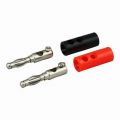 Banana Socket Jack Male Terminal 1 Pasang Connector M6 Hitam Merah. 