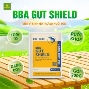 Thảo dược BBA GUT SHIELD 200g – Tăng miễn dịch giảm FCR bảo vệ gan tụy tôm - Chính hãng Bình Minh Capital