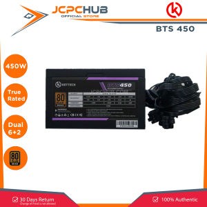 Keytech TrueRated Power Supply 80 Plus Bronze BTS450 450W PSU Power Supply Unit for Desktop PC PSU