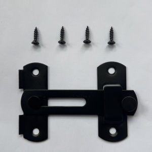 180 Degree Flip Commercial Grade Stainless Steel Sliding Barn Door Lock | Durable for Pet Garage Bathroom Window Outdoor - Home Security & Safety Enhancer Fits Various Door Types Uncharged