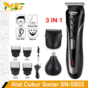 ALAT CUKUR RAMBUT SONAR SN 5802 CLIPPER MESIN POTONG RAMBUT 3 IN 1 CUKUR KUMIS