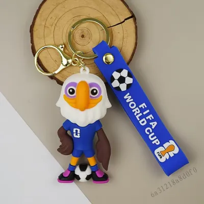 World Cup Cartoon Football Keychain - Creative Car Doll Pendant for School Bag