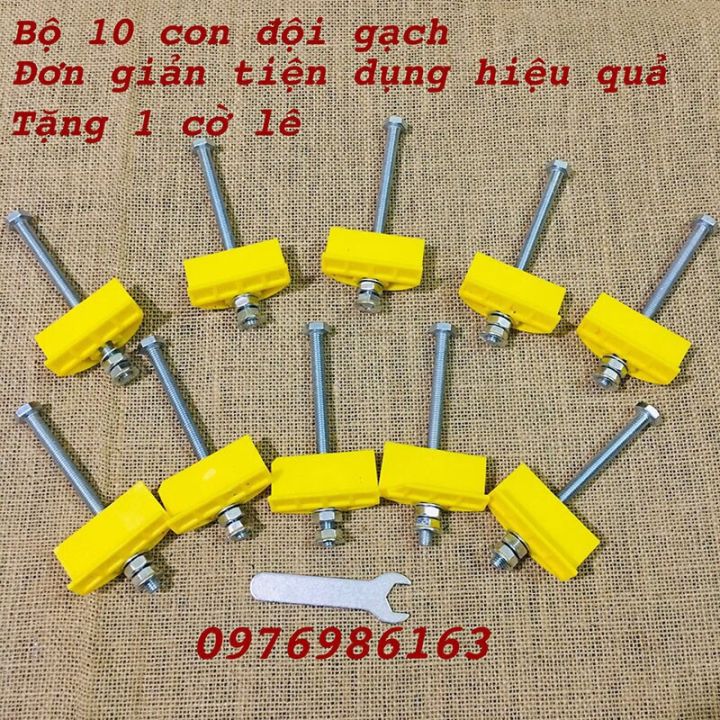 Bộ 10 Con đội gạch kích kê gạch con nâng gạch giá rẻ