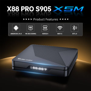 ZDSSY X88 PRO X5M Android 14 TV Box Amlogic S905X5M CPU 2.0GHz HDR  Video 1000M LAN Wifi6 Dual Band BT5.0 Media Game TV Stick Smart TV Box