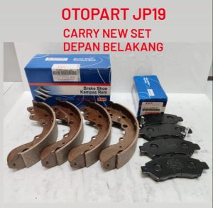 BRAKE PAD BRAKE SHOE CARRY NEW KAMPAS REM SET DEPAN BELAKANG CARRY NEW 2019