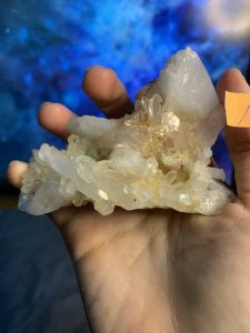 MẢNH Đá thạch Anh trắng tán sắc pha lê tự nhiên trong suốt vàng Citrine thanh tẩy thiền định tarot cực mạnh Clear Quartz Natural 172