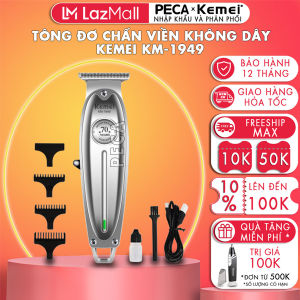 Tông đơ chấn viền KEMEI KM-1949 chuyên nghiệp công suất mạnh sạc USB có thể khắc tóc cạo đầu..Hàng chính hãng nhập khẩu PECA