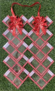 มาลัยใส่ธนบัตรซองพิมพ์ลาย ทรงหัวใจ ใส่ 20 ใบ