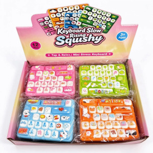 MESSUE Slow Rebound Fidget Keyboard Toy Cartoon 26-Key 26-Key Squeeze Toy Sensory Toy 26-Key Squishy Toy Party Favors
