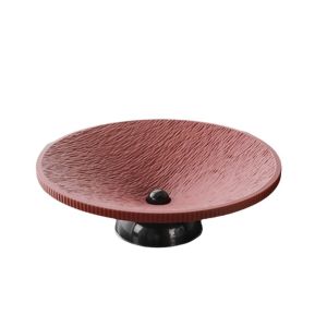 PARKOUR Plastic High-legged Fruit Plate Draining Large Capacity Dried Fruit Plate Multi-functional Anti-slip Snack Serving Tray for Kitchen
