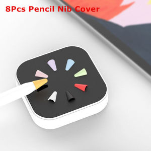 8pcs Silicone Replacement Protective Tip Case Nib Cover Skin For Apple ipad Pencil 1st 2nd Stylus Touchscreen Pen