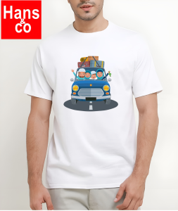 Kaos Pria Model Terkini Trending Motif 3D Bahan katun 24s Mudik Lebaran  H0637