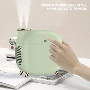 500ml semprotan air kabut besar diffuser minyak esensial Pelembab isi ulang USB kelembaban ganda Diffuser aromaterapi 2.8 w Pelembapan yang tenang Humidifier mini minyak esensial dengan lampu malam LED