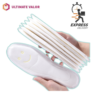 [SG SELLER]Smiley face Moisture Absorption insole With military training