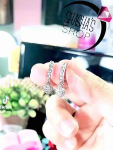 Bông Tai khoen bạc siu đáng iu