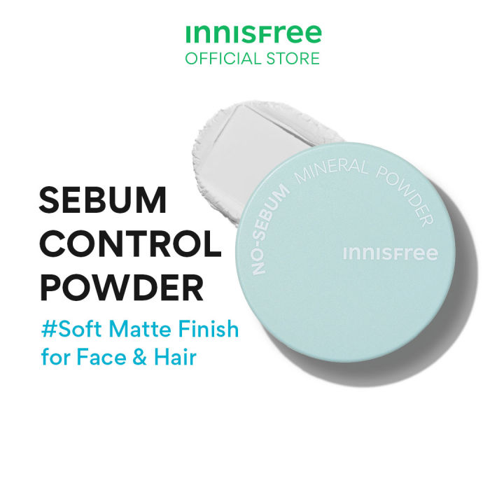 INNISFREE No Sebum Mineral Powder 5g - Sebum Control Loose Powder For ...