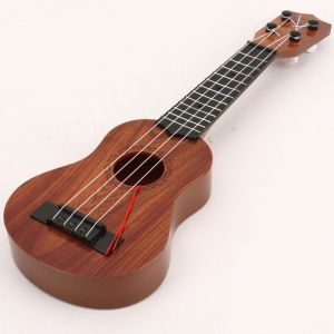 RGFV STORE Núm dây có thể điều chỉnh Đồ chơi nhạc cụ ukulele Đồ chơi yukrili 4 dây Đồ chơi guitar nhỏ Chơi trò chơi ở trường Bền Đồ chơi mô phỏng đàn Ukulele Đồ chơi trẻ em
