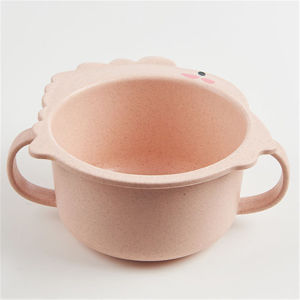 บนโต๊ะอาหารไดโนเสาร์เด็กชุด  6  การ์ตูนไดโนเสาร์เด็กให้อาหารแผ่นเด็กเส้นใยไม้ไผ่บนโต๊ะอาหารถาดจานชามส้อมช้อนถ้วยการฝึมอาหารชุดอาหารเย็น