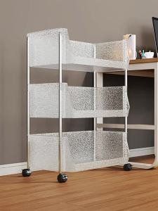 Movable Book Shelf Rack Cabinet Bookcases & Shelving Bookshelf Portability The Desk Does Not Cover an Area of Small Bookshelf Movable Movable Book Shelf Rack Storage