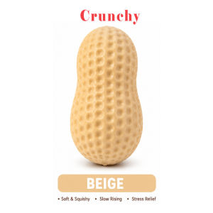 👍SG Seller Crunchy Peanut Squishy ASMR Stress Relief Toy Slow Rising Soft Squeeze Fidget Toy SquishyGift For Kids Adults