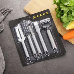 Bộ 5 Dao Nạo Rau Củ Quả Đa Năng Dao Gọt Vỏ Trái Cây Bào Sợi Thái Lát Đánh Vảy Cá Chất Liệu Thép