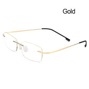 Classic Frameless Frame Metal Anti Blue-ray Reading Glasses Far Sight Eyewear Presbyopia Eyeglasses