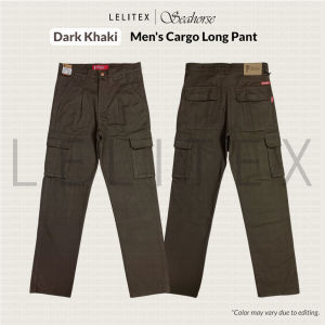 [Seahorse] Men Cargo Long Pants 6 pockets for workwear with thick cotton fabric