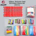 Allan 328pcs. Multicolor Heat Shrinkable Sleeve Set 40mm. 