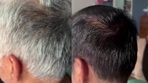 Herbishh Ultimate Hair Color Shampoo Kit for Grey Hair (3pcs Shampoo Dye +1 Argan Hair Mask) Smooth and Long Lasting Men & Women Easy & Quick to Use-Combo4 (Black)